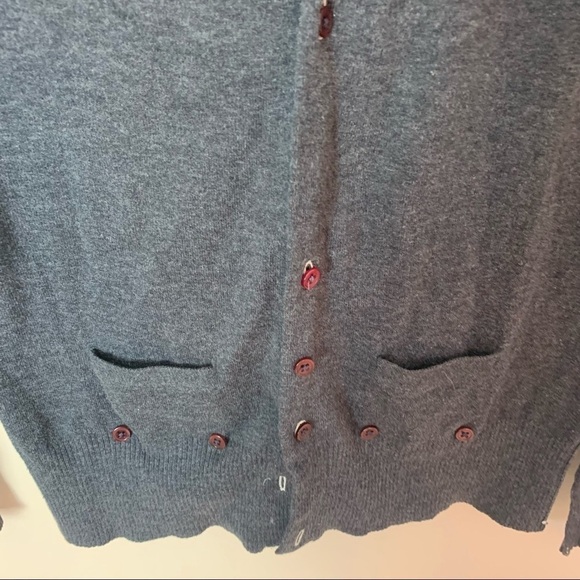 [MOTH] XS Anthropologie Gray Button Down Cardigan Sweater - Picture 3 of 11